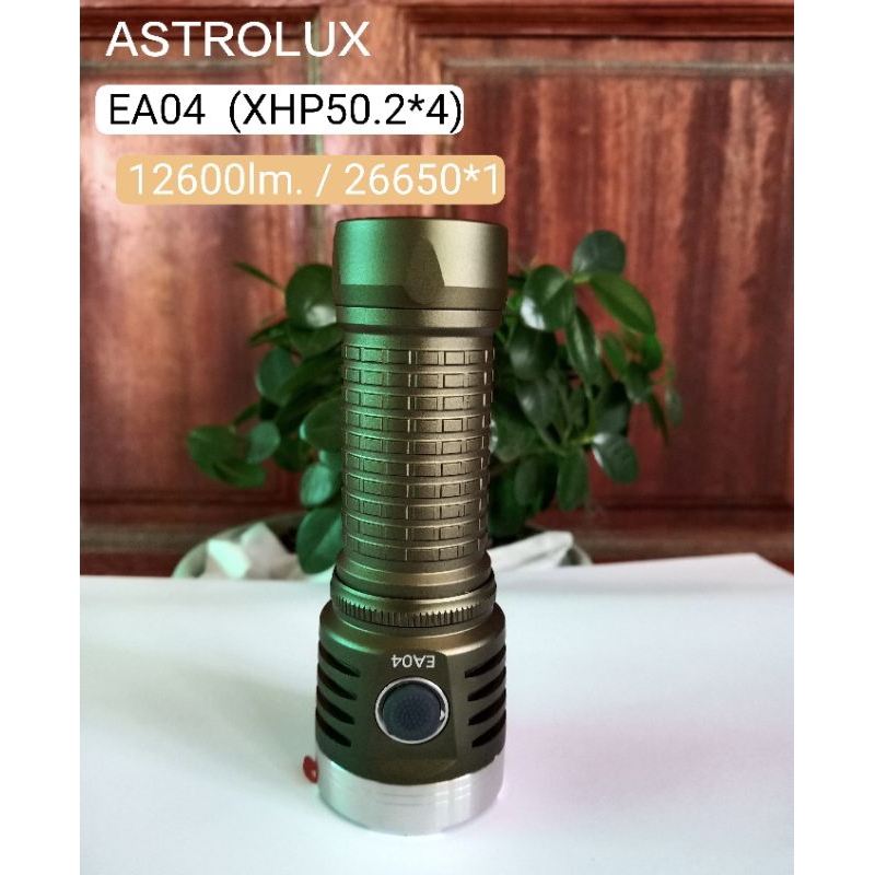 ASTROLUX EA04 XHP50.2*4 สว่างสูงสุด 12600ลูเมน INR26650*1 USB TYPE C แสงกว้าง