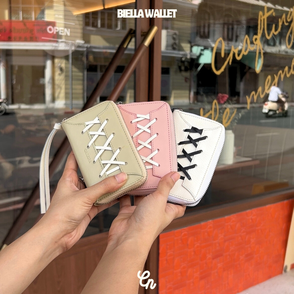 BIELLA ZIPPER WALLET กระเป๋าสตางค์ซิปรอบ หนังแท้