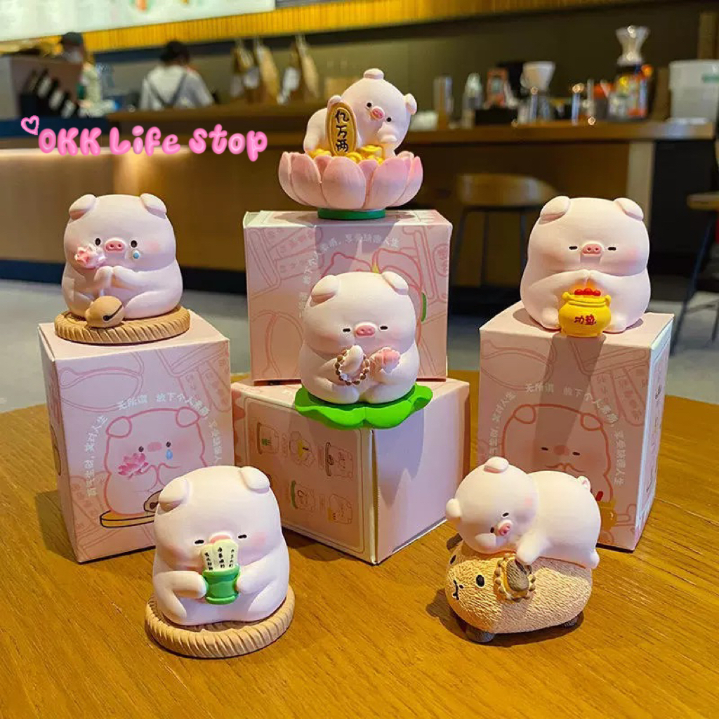OKK Life Stop(S0098)*พร้อมส่งในไทย*โมเดลครอบครัวหมูหลากหลายสไตล์ใช้เป็นของฝากของขวัญชื่นชอบทุกแบบคิ้วท์ๆ