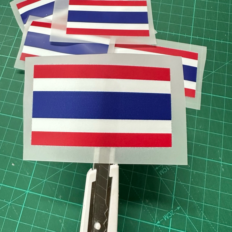 ตัวรีดธงชาติ DTF ฟิล์มรีด ขนาด7ซม.