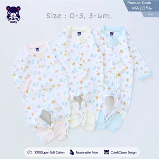 TWO - WAY ZIPPER รอมเปอร์ชุดหมีขายาวคลุมเท้า Mami Baby