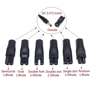 อะแดปเตอร์สายชาร์จ USB DC แบบเปลี่ยน สําหรับปัตตาเลี่ยนตัดผม DC5.5_ 2.1 มม. 1 ชุด