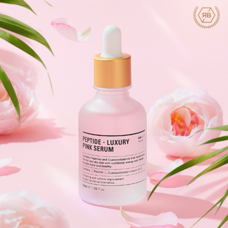 🩷 RE:BL Rebloom MGF Peptide Luxury Pink Serum 50ml. 🩷เซรั่ม MGF เปปไทด์ บำรุงเข้มข้น เน้นขาวใส ริ้วร