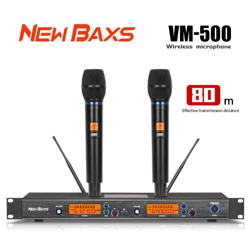 NEW BAXS VM500 มืออาชีพไมโครโฟนความถี่สูงพิเศษไมโครโฟนร้องเพลงแบบใช้มือถือคาราโอเกะกิจกรรมวัด
