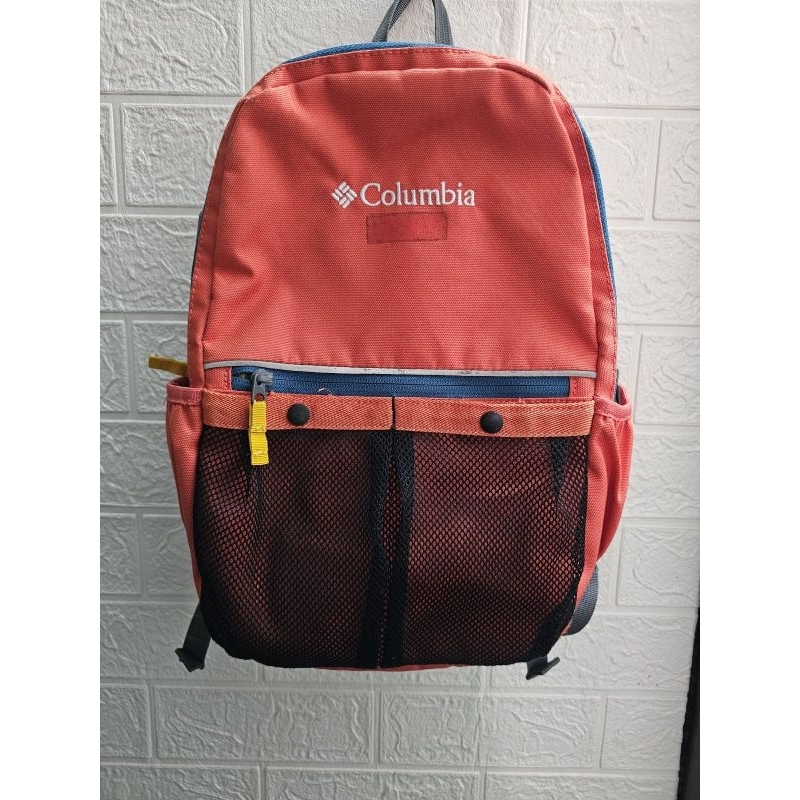 พร้อมส่ง กระเป๋าเป้เด็กมือสอง Columbia สีโอรส สวยสภาพดี