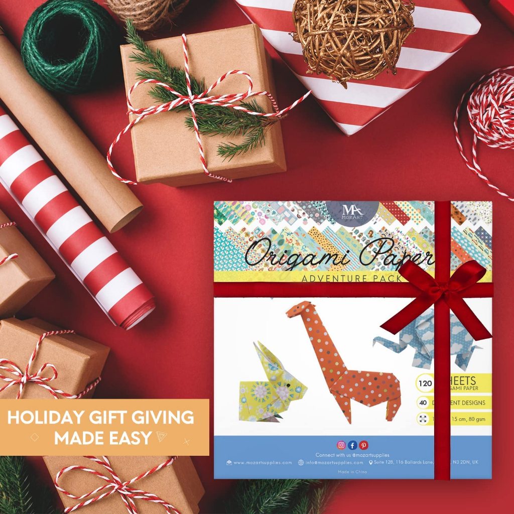 MozArt : MZAOP-200* กระดาษลายสี Supplies Origami Paper Set 120 Sheets