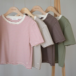 avocado red forest tee สื้อยืดลายทางรุ่นใหม่ ราคาเบาๆ ใส่ง่า…