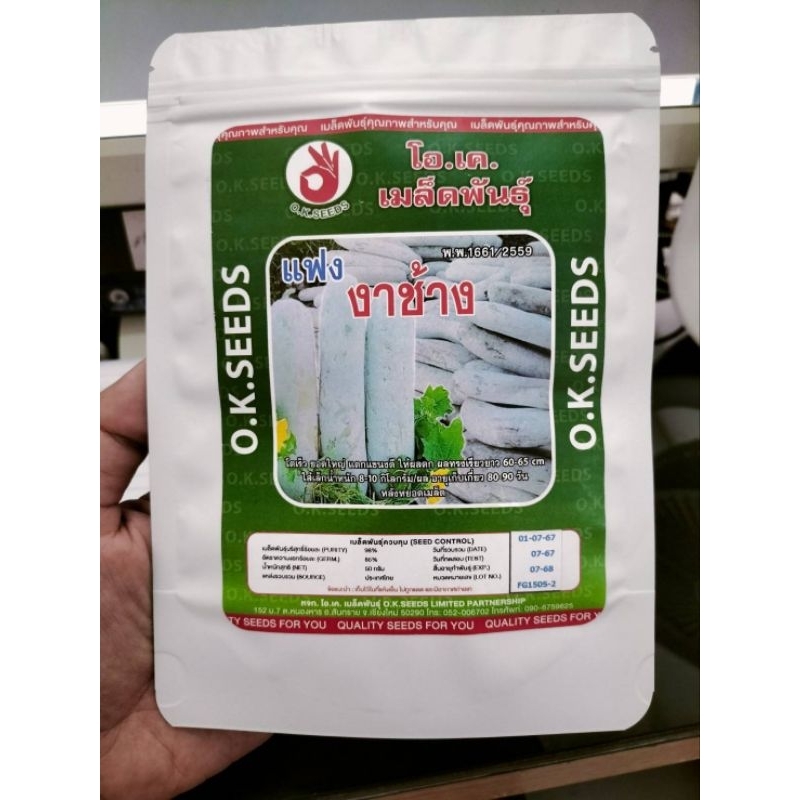 แฟงงาช้าง50กรัมไส้ตันผลดกใหญ่