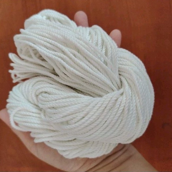 💢 พร้อมส่ง​ 💢 เชือกมัดลูกประคบ เชือกเกลียวขาว เหนียว ทน ใช้มัดกล่องพัสดุได้ เชือกไปรษณีย์  1 มัด (1ไจ)