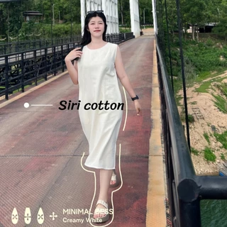 ꜱɪʀɪᴘʜᴀꜰᴀɪ, ᴍɪɴɪᴍᴀʟ ᴅʀᴇꜱꜱ : ชุดเดรส ผ้าฝ้าย สไตล์มินิมอล (เดรสAแขนกุด)