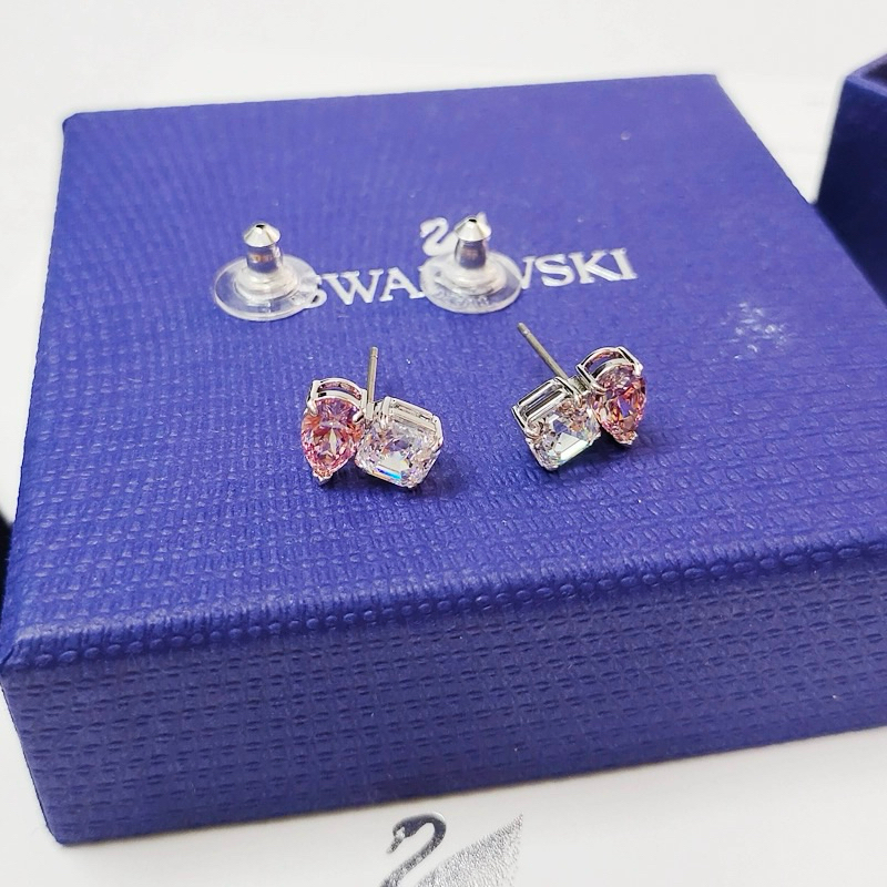 พร้อนส่ง  Swarovsk / Swarovskแฟชั่นใหม่รักเพชรสีชมพู ต่างหู หัวใจมาพร้อมกับ ราคา ถูกที่สุด ดีลบีเคเค แกลเลอรีภาพที่ 7
