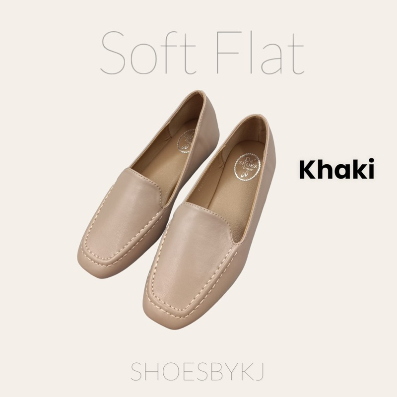 พร้อมส่งจากกทม 631103 รองเท้าคัชชู หัวตัด นิ่ม สบาย basic flats รองเท้าส้นแบน