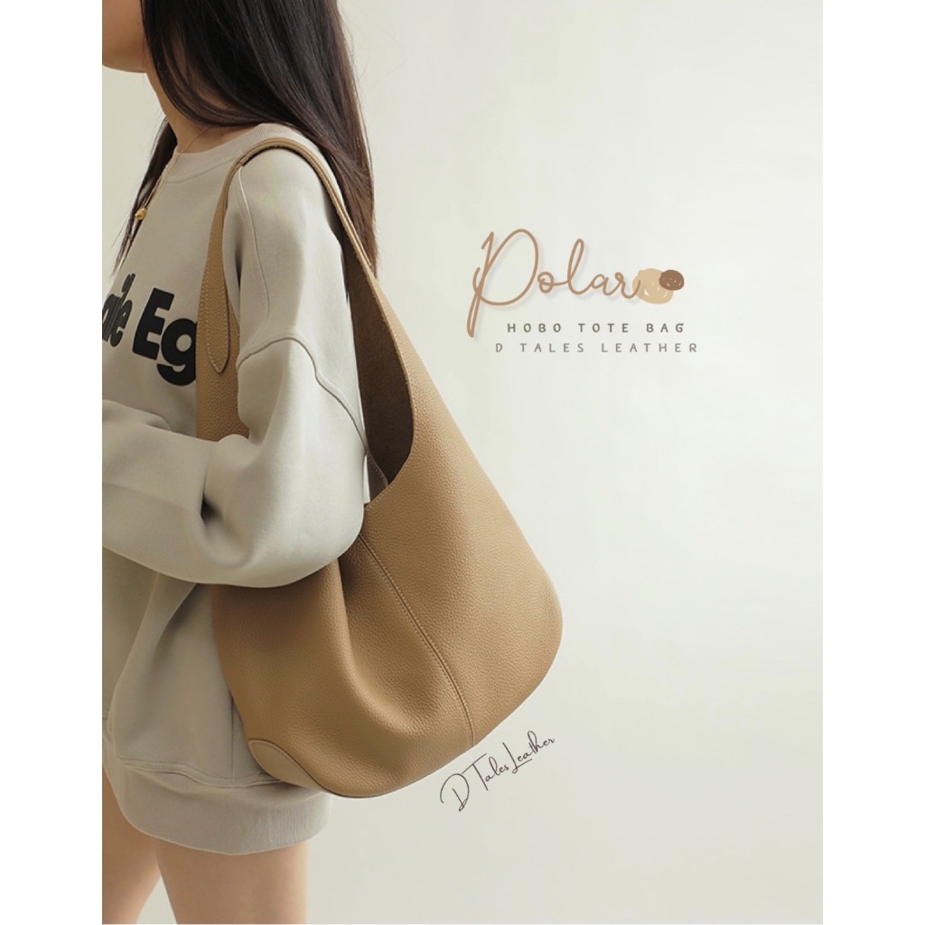 (เหลือ13xx โค้ด30%)DTALES Polar กระเป๋าหนังแท้ ทรงย่ามคล้องไหล่ หนังวัวนิ่มๆ ขยำได้ทั้งใบ
