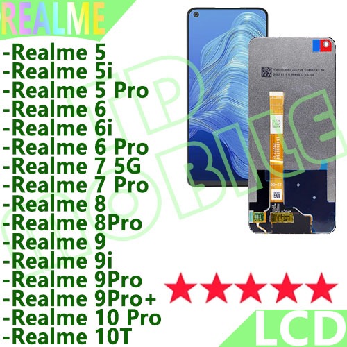 หน้าจอ LCD Realme 7/Realme 7 Pro/Realme 5/5i/Realme 6/6i/Realme 8/8Pro/Realme 9/9i/9Pro/9Pro+/Realme 10 Pro/10T