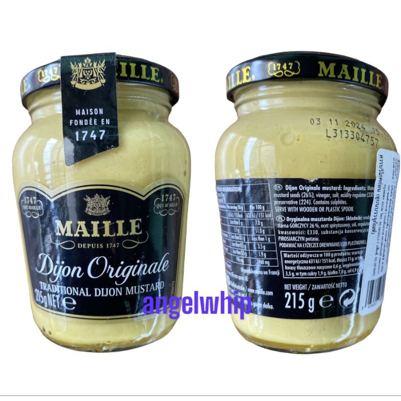 ￼MAILLE  DIJON  MUSTARD  215G. ดีจองมัสตาร์ด ตรามายด์ 215 กรัม