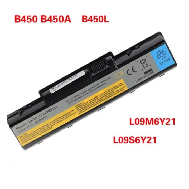 Battery Notebook Lenovo IdeaPad B450 B450A B450L L09S6Y21 L09M6Y21 11.1V 49Wh