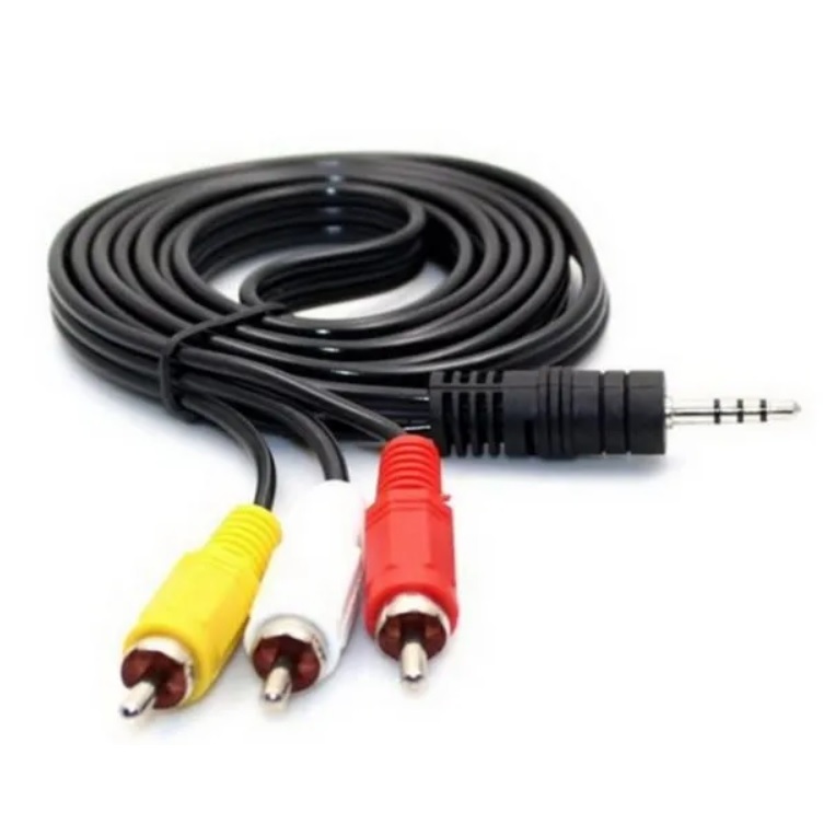 สายAV/RCA สายเสียบ1ออก3 cable Jack Audio Video AV Adaptor ยาว 1.5m.
