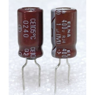 Elna RJ4 1uf 400v capacitor  ตัวเก็บประจุ คาปาซิเตอร์