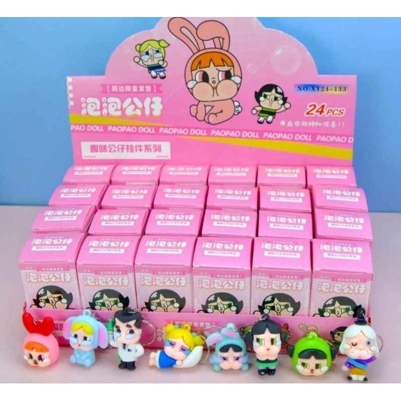 **พร้อมส่ง** กล่องสุ่ม พวงกุญแจ Cry Baby  น่ารักทุกคอลเลคชั่น set 24 กล่อง