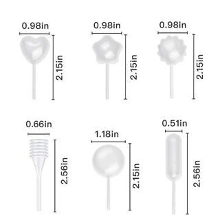 หลอดบีบซอส (50/100/200ชิ้น) ขนาดบรรจุ 4 มิลลิลิตร Droppers Straw