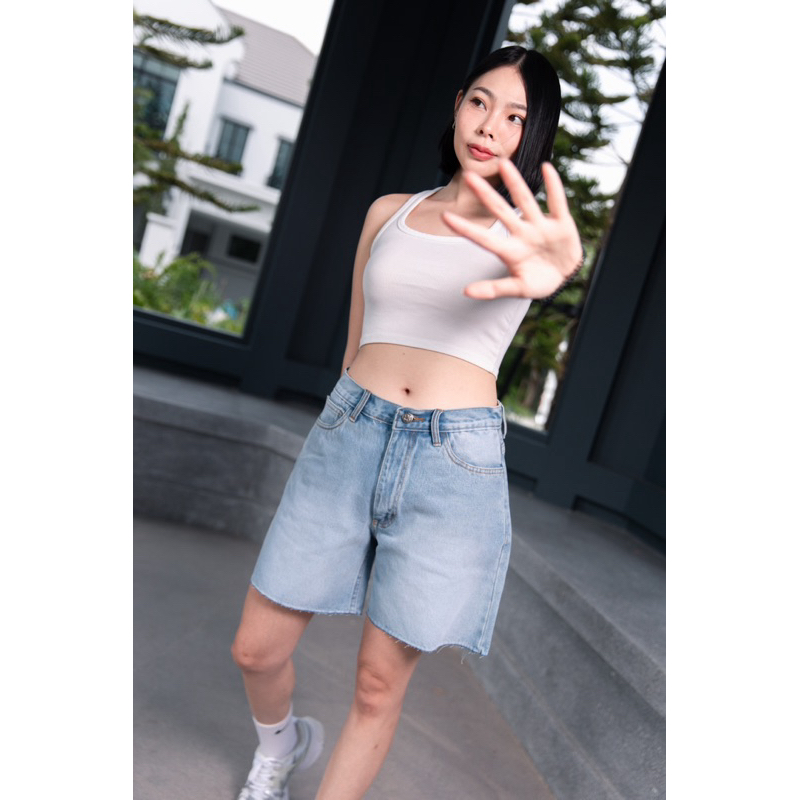 ส่งฟรี รุ่น H14  “Hiwari x Winetattoostudio” Buggy Short jeans