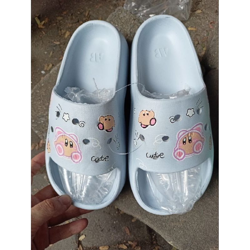 AB Walk รองเท้าแตะ ส้นสูง 2" นิ่ม เบา ไม่ลื่น ไม่เปียกน้ำ ผลิตในไทย สินค้าคละสี