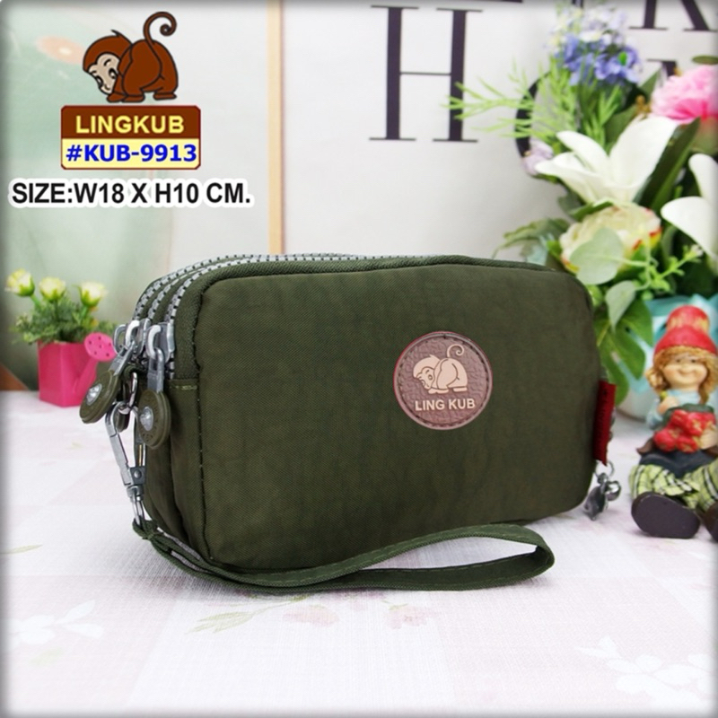 #lingkub9913 ขนาด7นิ้ว#กระเป๋าสตางค์ มีสายคล้องมือ ใส่มือถือใหญ่6.7นิ้วได้ มี3ช่องซิป - รูปที่ 2