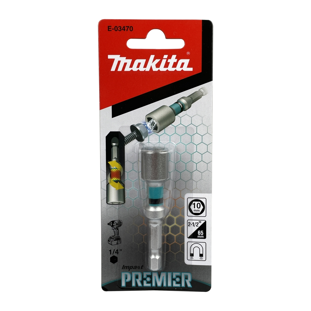 Makita E-03470 บล็อกแม่เหล็ก Impact Premier Torsion ขันน๊อต H10x65 mm