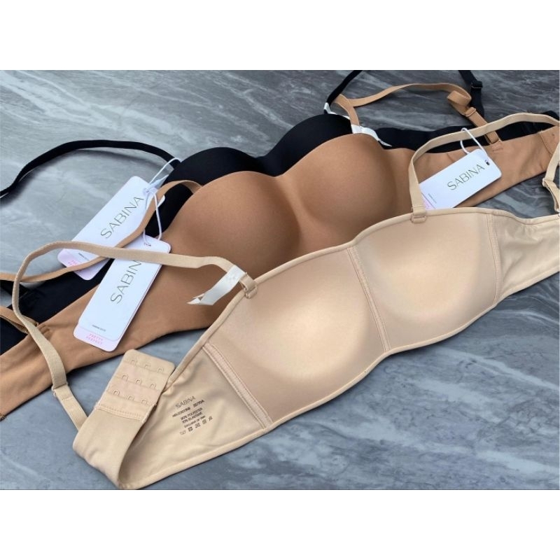 Sabina Pretty Perfect NBU23013  เสื้อชั้นในเกาะอก ไร้โครง - รูปที่ 2