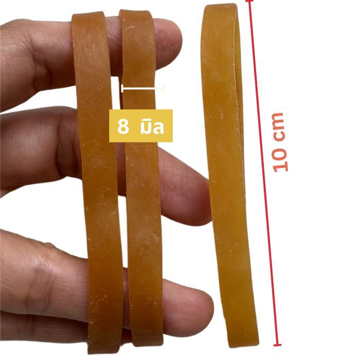 Rubber Band 8 mm /10 mm หนังยางรัดของ ยางไปรษณีย์ ยางรัดถุงปลา ยางรัดกล่องพระ 100 g