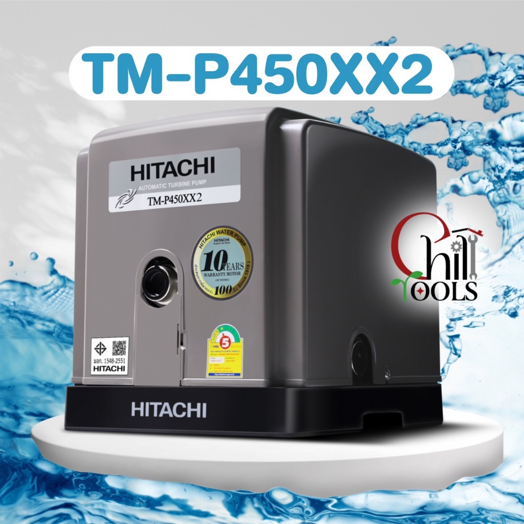 (มีบริการติดตั้งโดยคิวช่าง)TM-P300XX TM-P450XX TM-P600XX ปั้มน้ำอัตโนมัติรุ่นใหม่ turbine แรง ปั๊มเสียงเงียบ น้ำมาก - รูปที่ 6