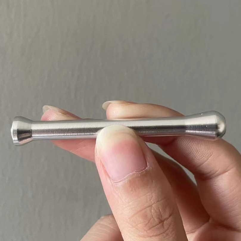toilet suction metal pipe mini aluminum alloy metal snuff bottle portable straight rod snuff bottle 69mm