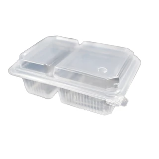 KU Pack รุ่น G134 ฝาพับ 2 ช่อง ขนาด 750 ml. (25 ชิ้น/แพค)