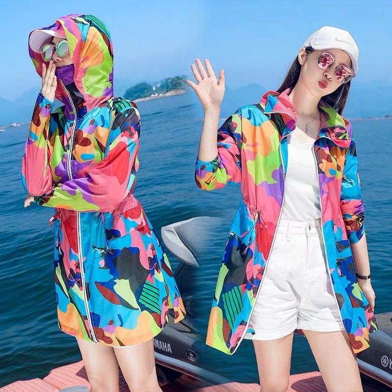 dtxmarket No.A143 เสื้อแขนยาวผ้าร่ม แขนยาวสีสันสดใส เสื้อผ้าแฟชั่น