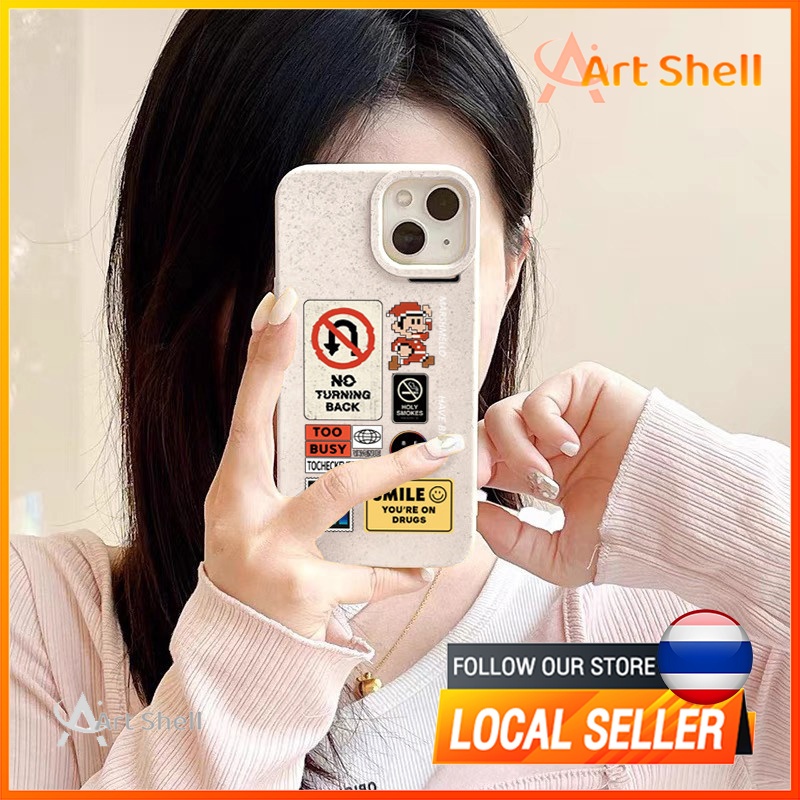 ส่งจากไทยเคส iphone 7P 8P 11 13 14 Pro Max กล้องป้องกันมิตรกับสิ่งแวดล้อมกันกระแทกดอก เริ่มเกม
