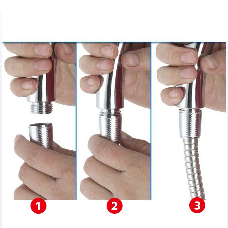 🔥 สายฝักบัวอาบน้ํา สายฝักบัวสแตนเลส 304 ยาว 1.5 ม. ทนความร้อนและไม่เป็นสนิม - รูปที่ 6