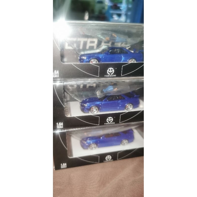 Time​micro​ 1/64 GTR R34 Blue