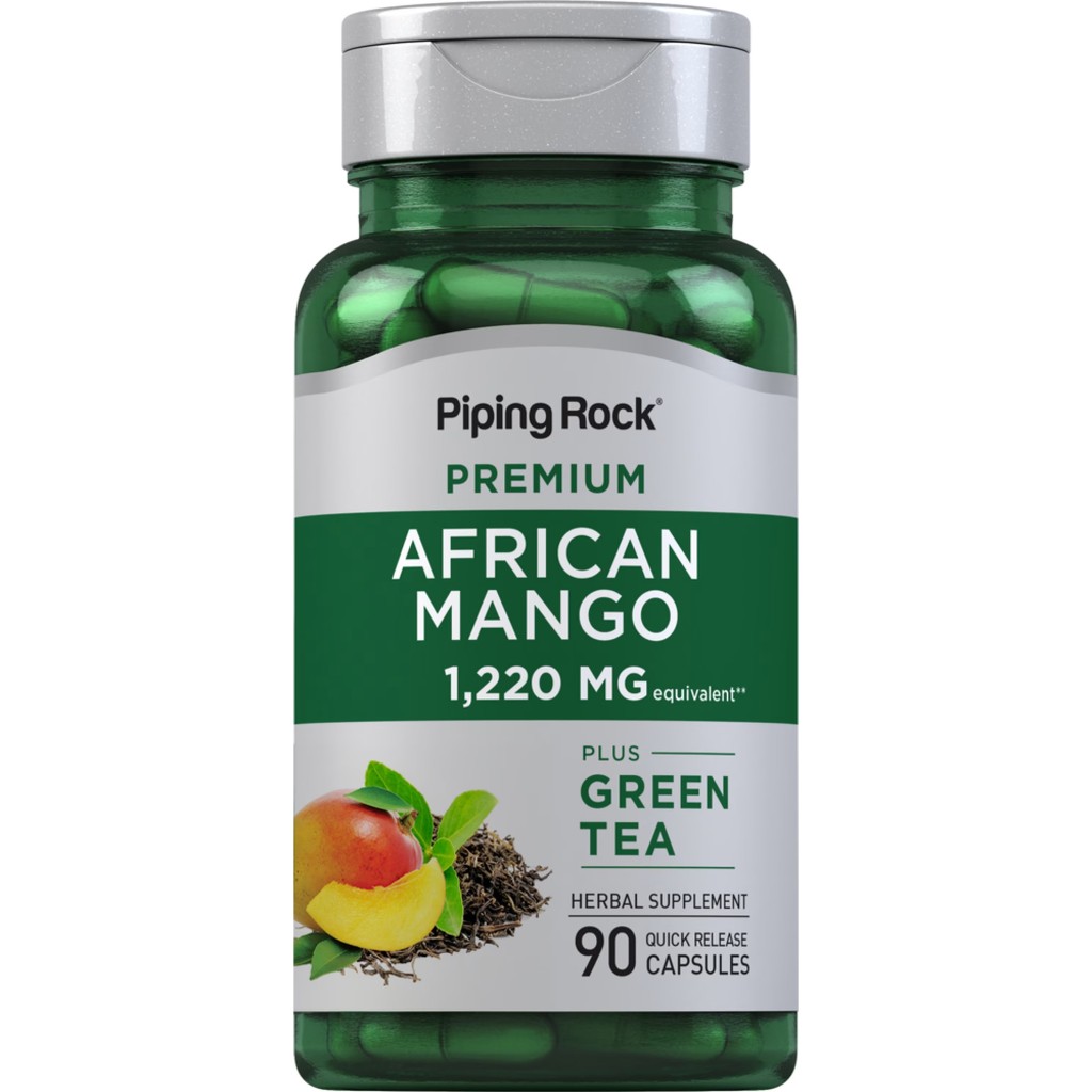African Mango 1,220 mg. + Green Tea (90แคปซูล)🥭 มะม่วงแอฟริกัน สารสกัดชาเขียว