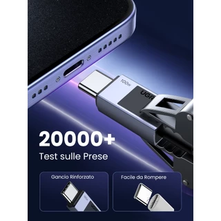 UGREEN รุ่น L512 สายชาร์จ CtoC USB2.0 Fast charge รองรับการชาร์จสูงสุด PD100W / 240W ความยาว 1 เมตร
