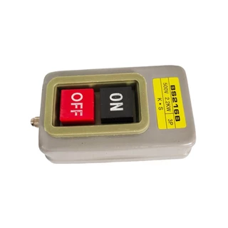 BS-211B /216B /230B POWER PUSH BUTTON SWITCH สวิตช์กดจม กล่องเหล็กแบบติดลอย 3โพ 500V 10A 1.5KW /15A 2.2KW /30A 3.7KW