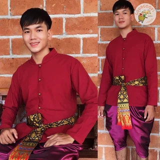 เก็บเงินปลายทาง เสื้อทรงพี่หมื่นแบบสีพื้น หลายไซส์ ใส่สบาย ใส่แล้วหล่อเท่ห์ เสื้อพี่หมื่น
