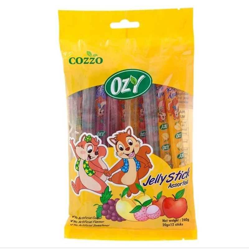 Cozzo Jelly stick เยลลี่สติ๊กรวมรส 240 grams