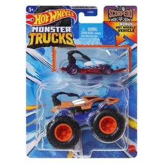 Hot Wheels Monster Trucks Die-cast Truck + Car มอนสเตอร์ทรัคส์รถเหล็ก+รถเล็ก GRH81 979P TH