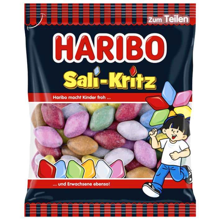 Haribo Sali-Kritz 160g Licorice Candy / Salt Lakrids Lakrtis Lakritsi Lakritz Salmiac Salmiak Salmiakki