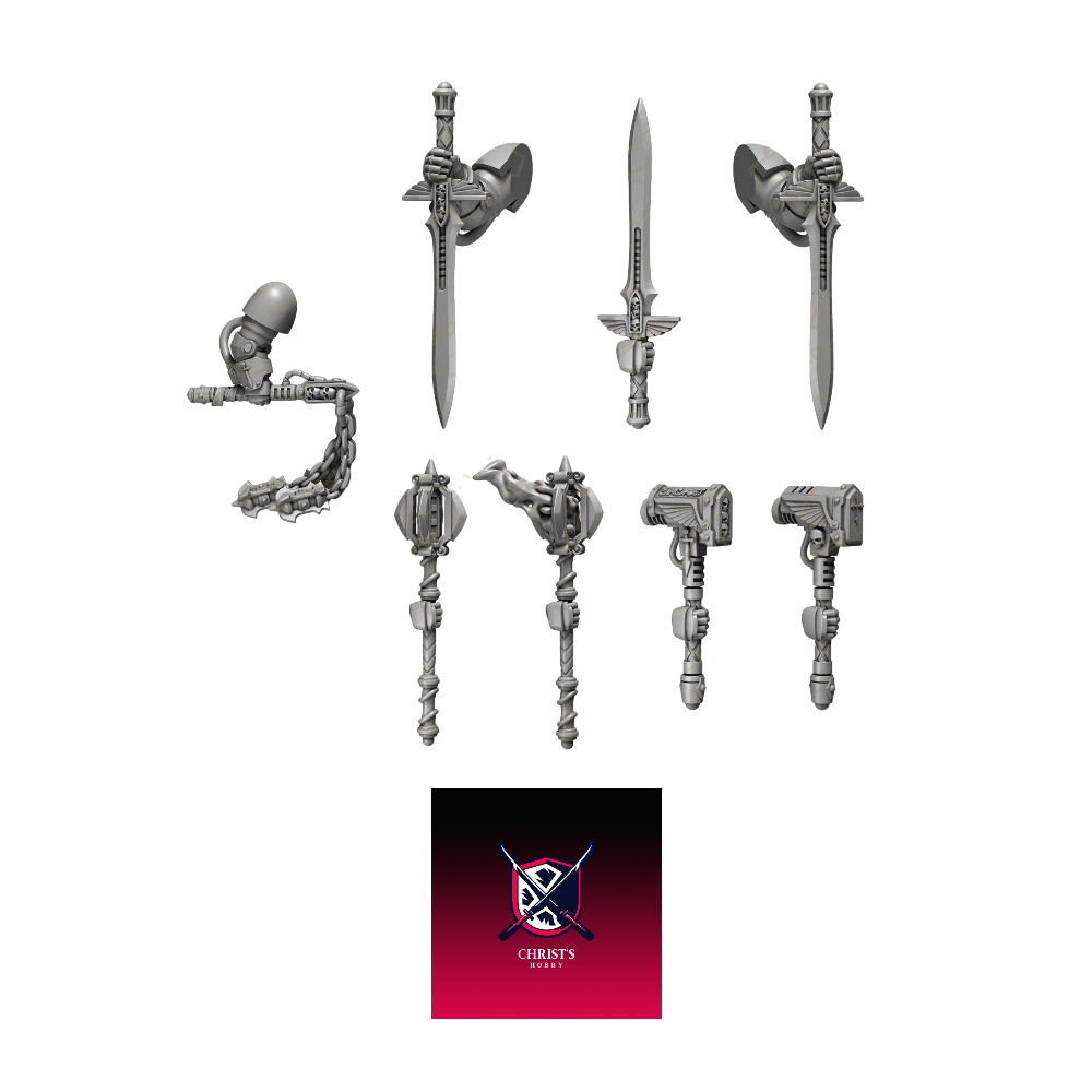 Marines - Dark Legion - Eternal Pilgrims Destroyers Weapons (x7R+1L)