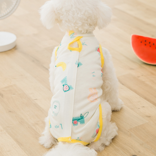 (ป้องกันเลียแผลหลังผ่าตัด) ชุดแมวกันเลีย ชุดสุนัขหลังทำหมัน  ผ้านิ่มใส่สบาย เปอร์เซีย พูดเดิ้ล