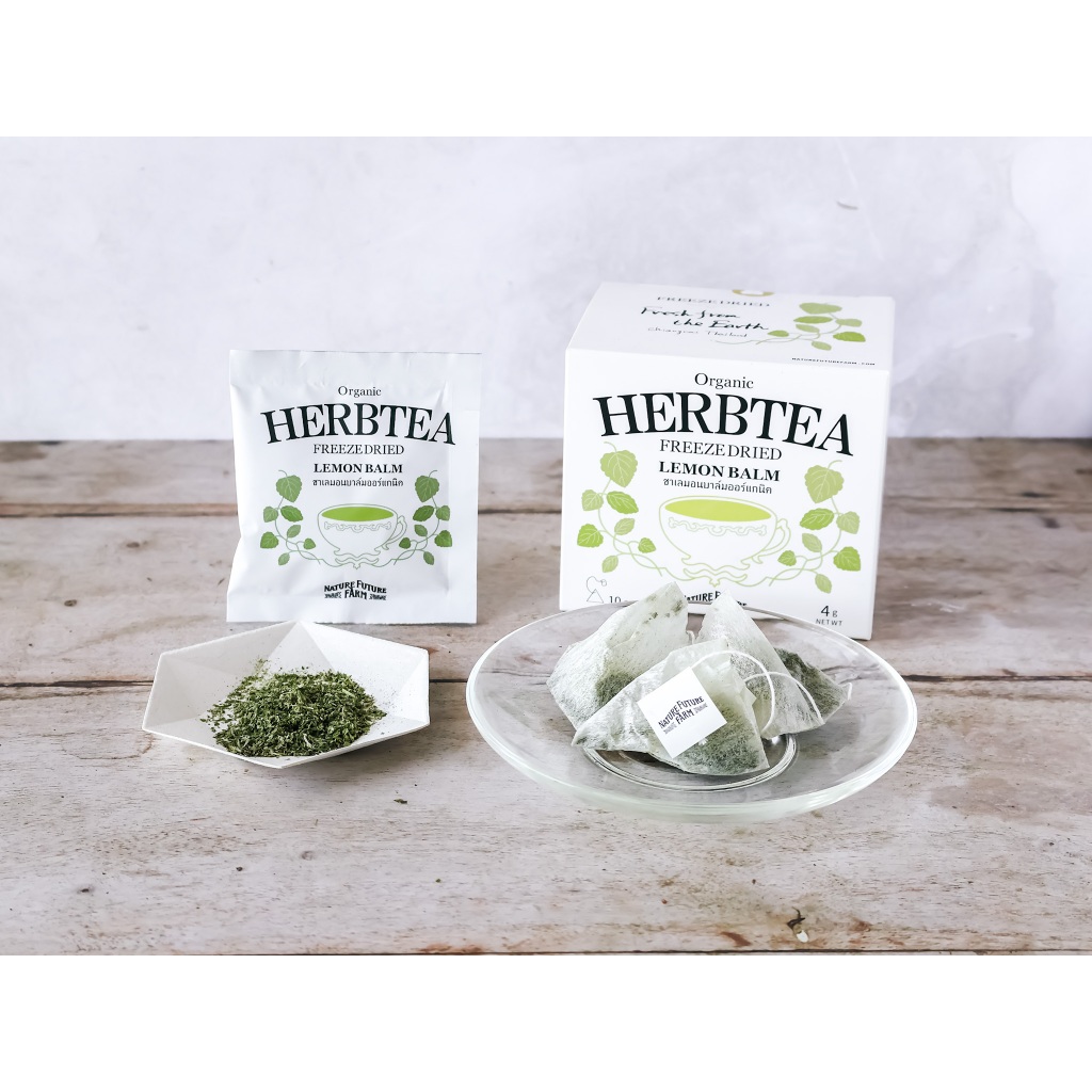 🍃 ชาเลมอนบาล์มฟรีซดราย ออร์แกนิค 100% | Lemon Balm Tea | Natural & Premium