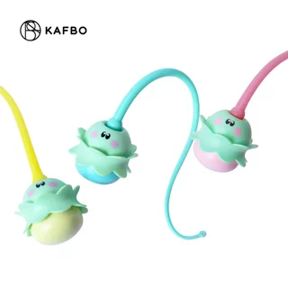 KAFBO K-Monster Smart cat toy ของเล่นแมวอัตโนมัติ เหมือนไล่ล่ามอนสเตอร์ หัวขนนก หัวหางยางซิลิโคนเปลี่ยนได้