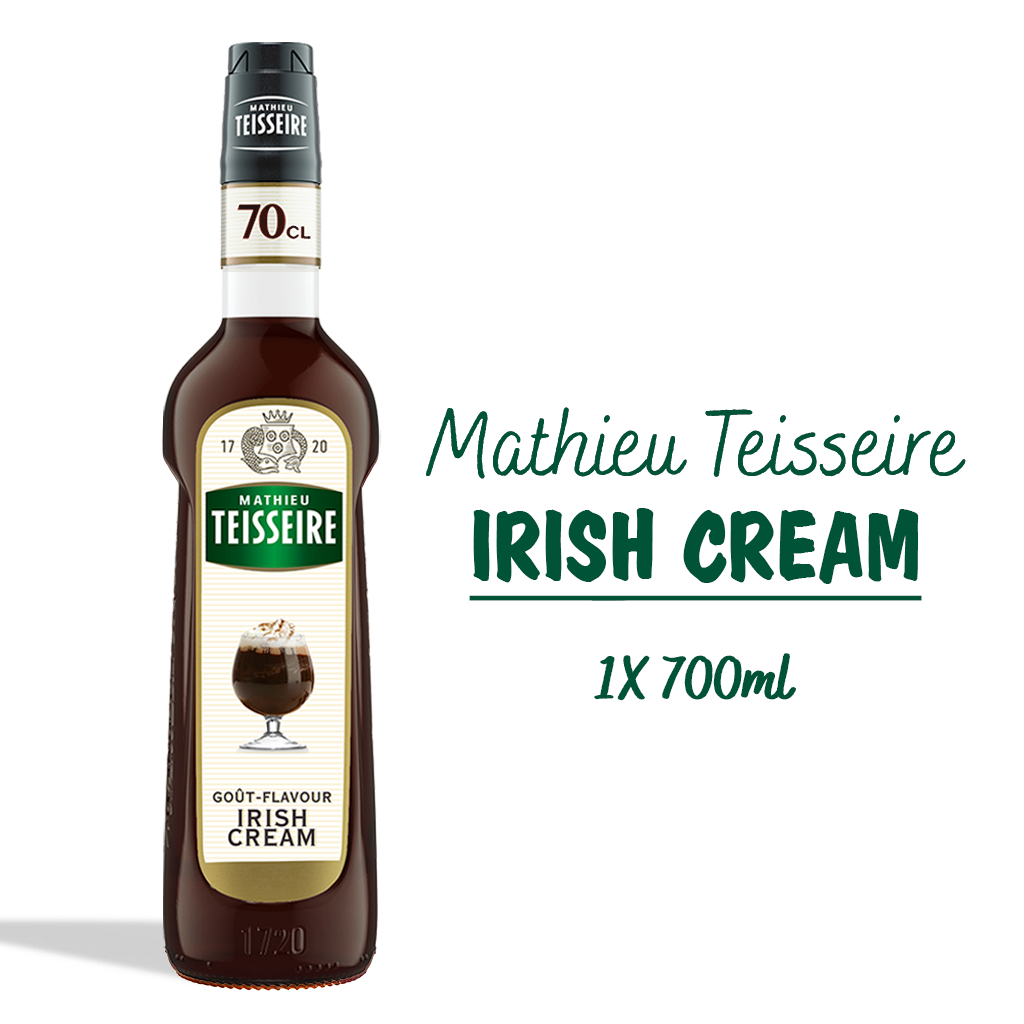 Mathieu Teisseire น้ำเชื่อมกลิ่นไอริชครีม 700มล. | Mathieu Teisseire Irish Cream Syrup