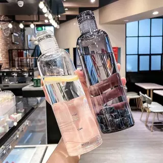 Fresh 500ml ขวดน้ำ กระบอกน้ำพลาสติกคุณภาพสูง แบบพกพา สําหรับนักเรียน Plastic cup
